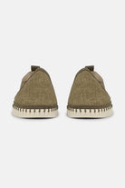 Instappers Heren Tulip3885 beige zool | Deep Olive Pearled Ivory | Shoes | Ilse Jacobsen