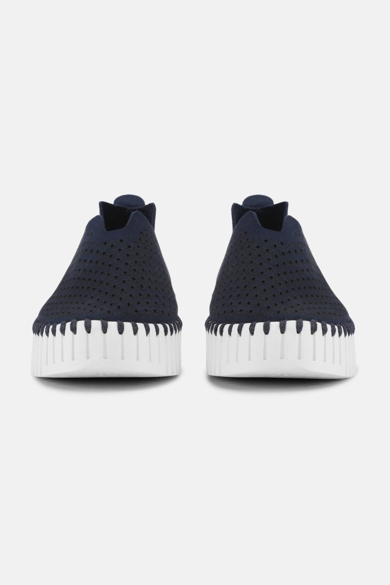Instappers Platform TULIP3373W witte zool | Dark Indigo | Shoes | Ilse Jacobsen