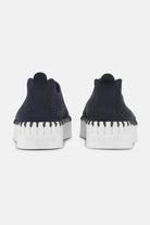 Instappers Platform TULIP3373W witte zool | Dark Indigo | Shoes | Ilse Jacobsen