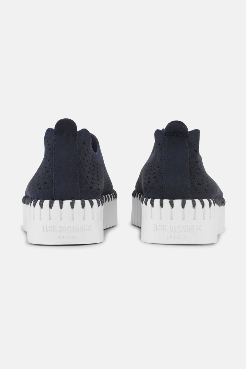 Instappers Platform TULIP3373W witte zool | Dark Indigo | Shoes | Ilse Jacobsen
