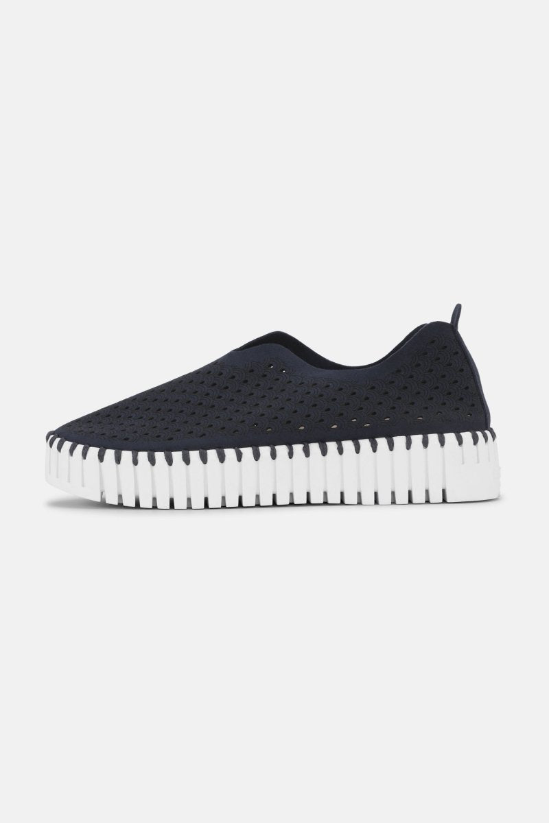 Instappers Platform TULIP3373W witte zool | Dark Indigo | Shoes | Ilse Jacobsen