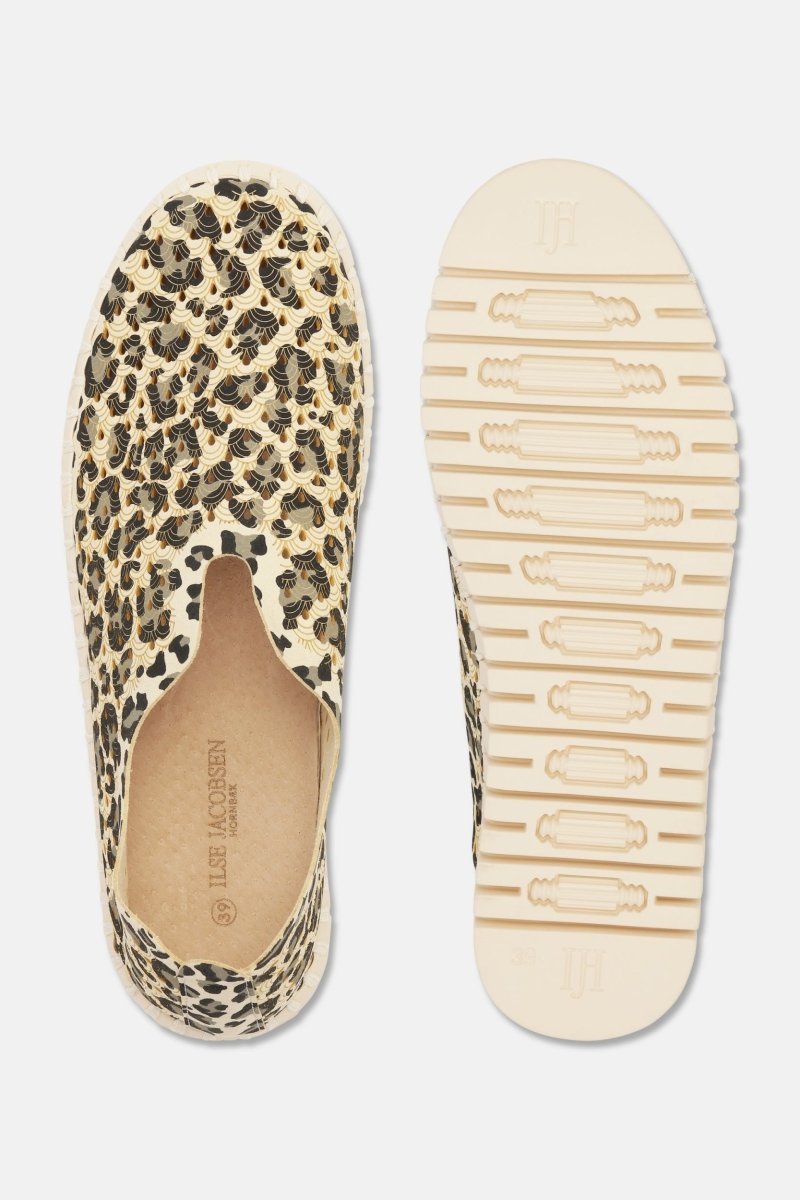 Instappers TULIP3275LEO beige zool | Milk Creame Pearled Ivory | Shoes | Ilse Jacobsen