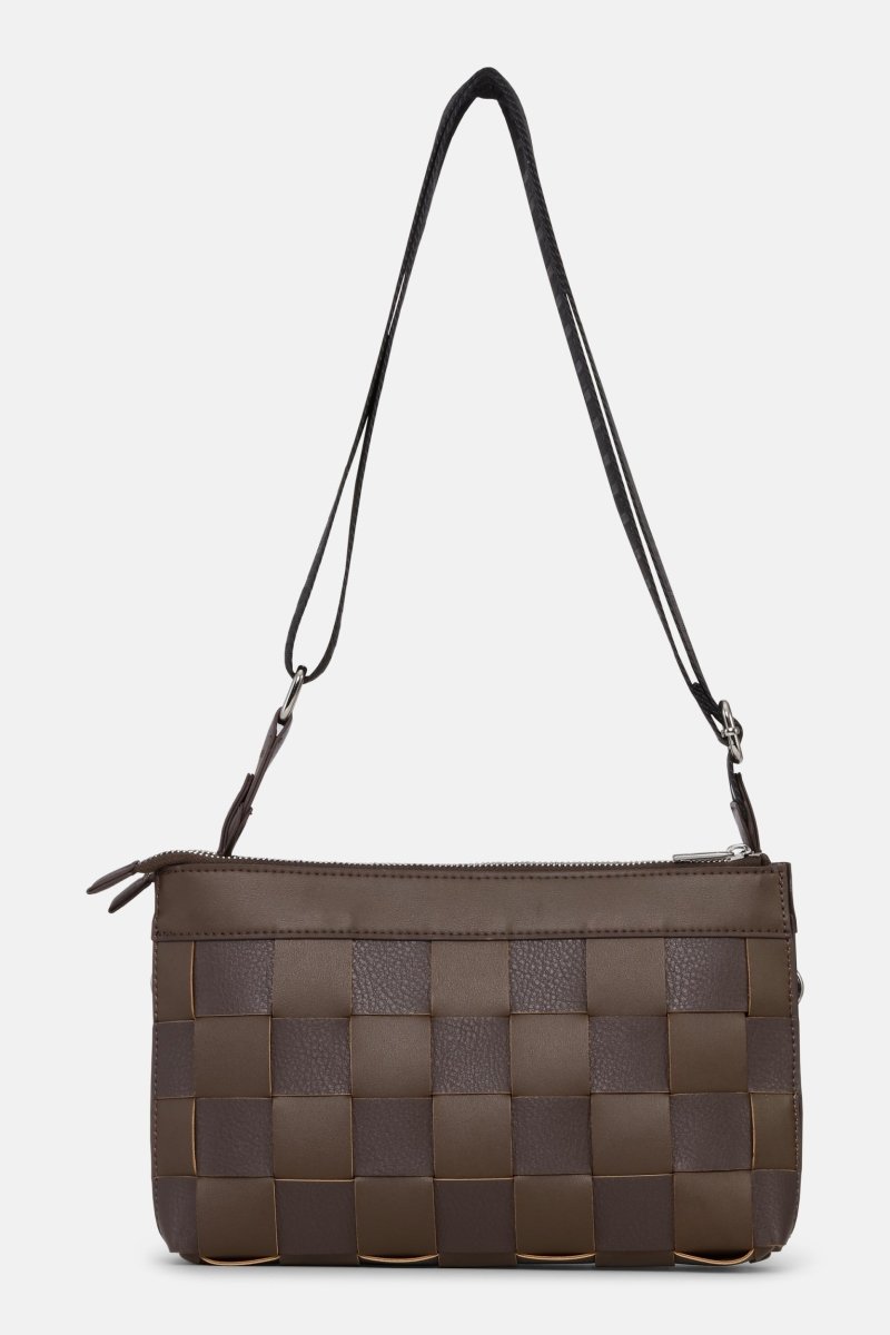Kleine Crossbody Tas CHIP12 | Chocolate Brown | Bag | Ilse Jacobsen
