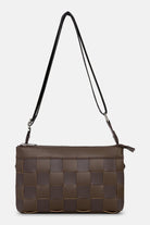 Gevlochten Cross-Body Tas CHIP12 | Chocolate Brown | Bag | Ilse Jacobsen