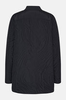 Kort Gewatteerd Jack met Ribboord DUNE02 | Dark Indigo | Jacket | Ilse Jacobsen