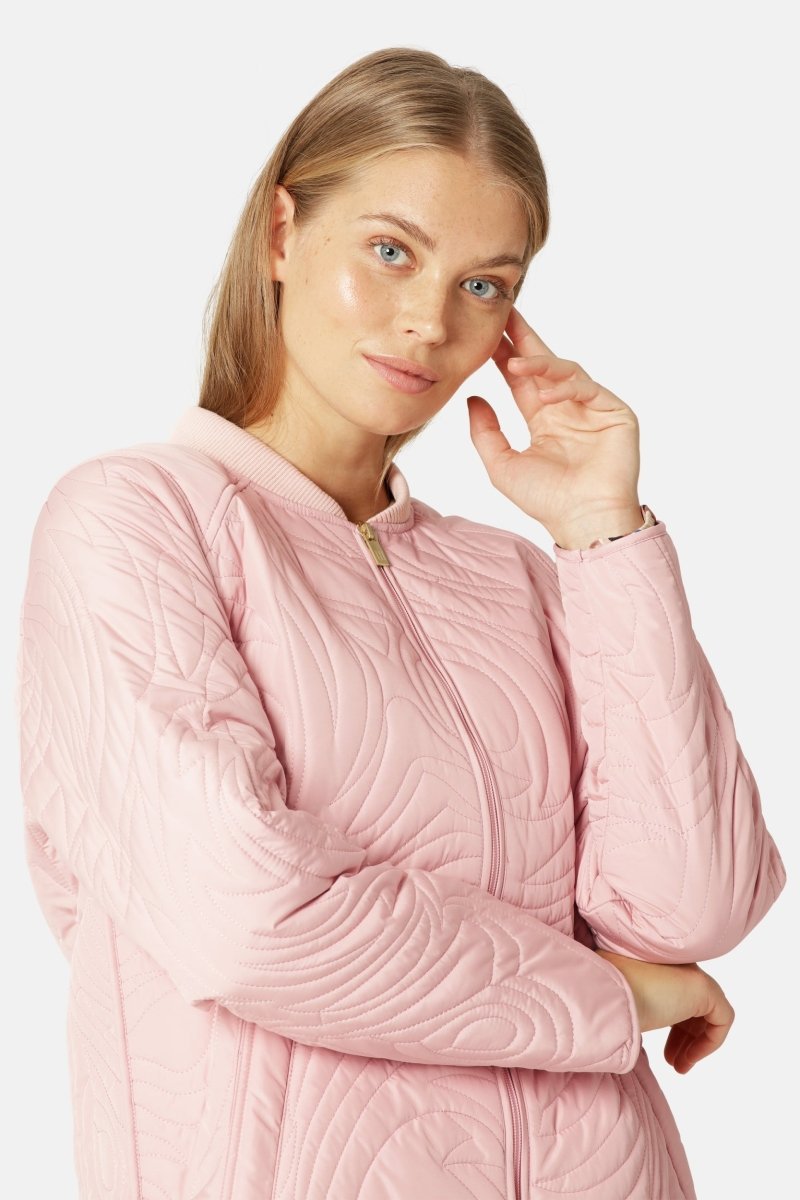 Kort Gewatteerd Jack met Ribboord DUNE02 | Peachskin | Jacket | Ilse Jacobsen