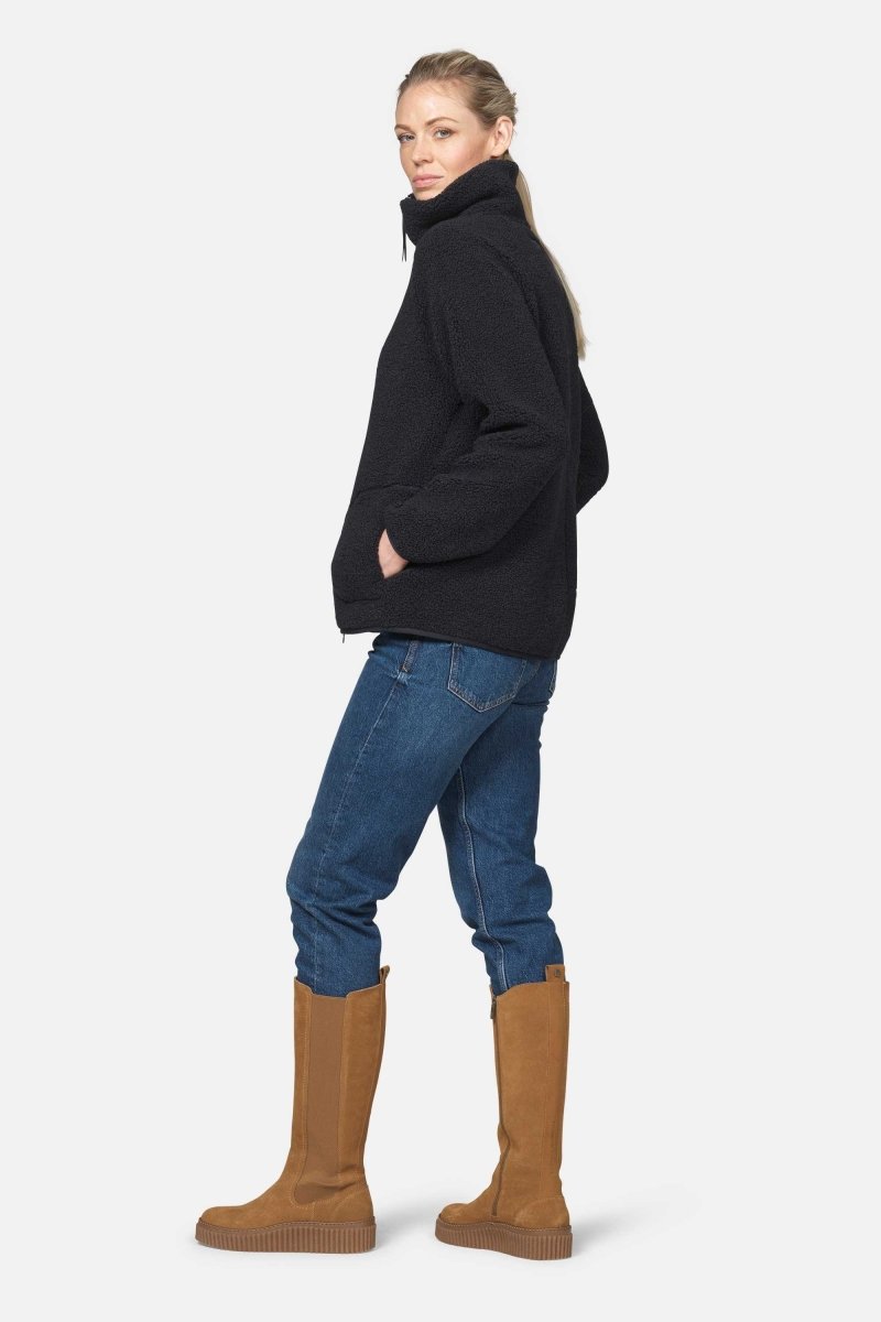 Kort teddyjack BONDEDPILE01 | Dark Indigo | Jacket | Ilse Jacobsen