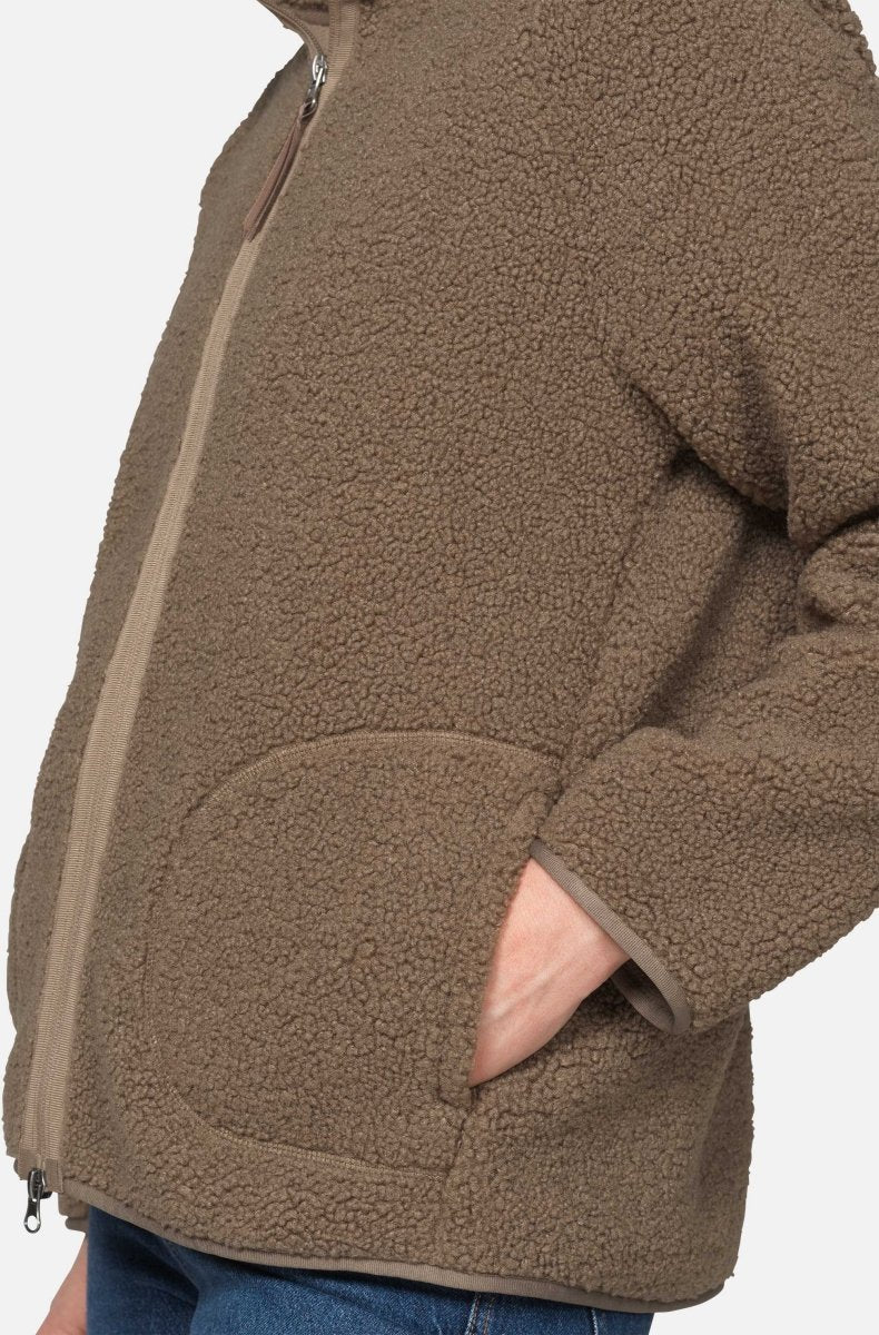 Kort teddyjack BONDEDPILE01 | Greige | Jacket | Ilse Jacobsen
