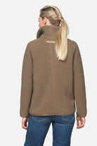 Kort teddyjack BONDEDPILE01 | Greige | Jacket | Ilse Jacobsen