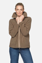 Kort teddyjack BONDEDPILE01 | Greige | Jacket | Ilse Jacobsen