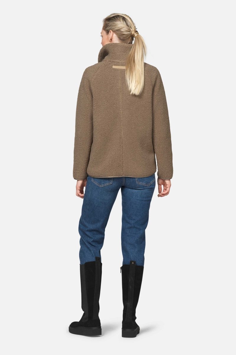 Kort teddyjack BONDEDPILE01 | Greige | Jacket | Ilse Jacobsen