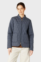 Korte Gewatteerde Jas AROS06 | Ombre Blue | Jacket | Ilse Jacobsen