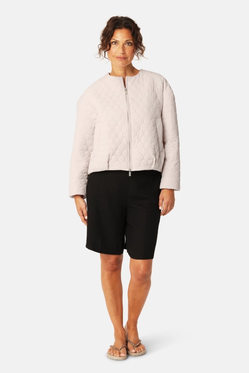 Korte Gewatteerde Jas HONEYCOMBE01 | Kit | Jacket | Ilse Jacobsen