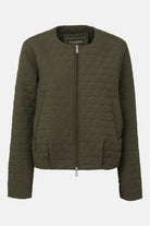 Korte Gewatteerde Jas HONEYCOMBE01 | Olive Night | Jacket | Ilse Jacobsen