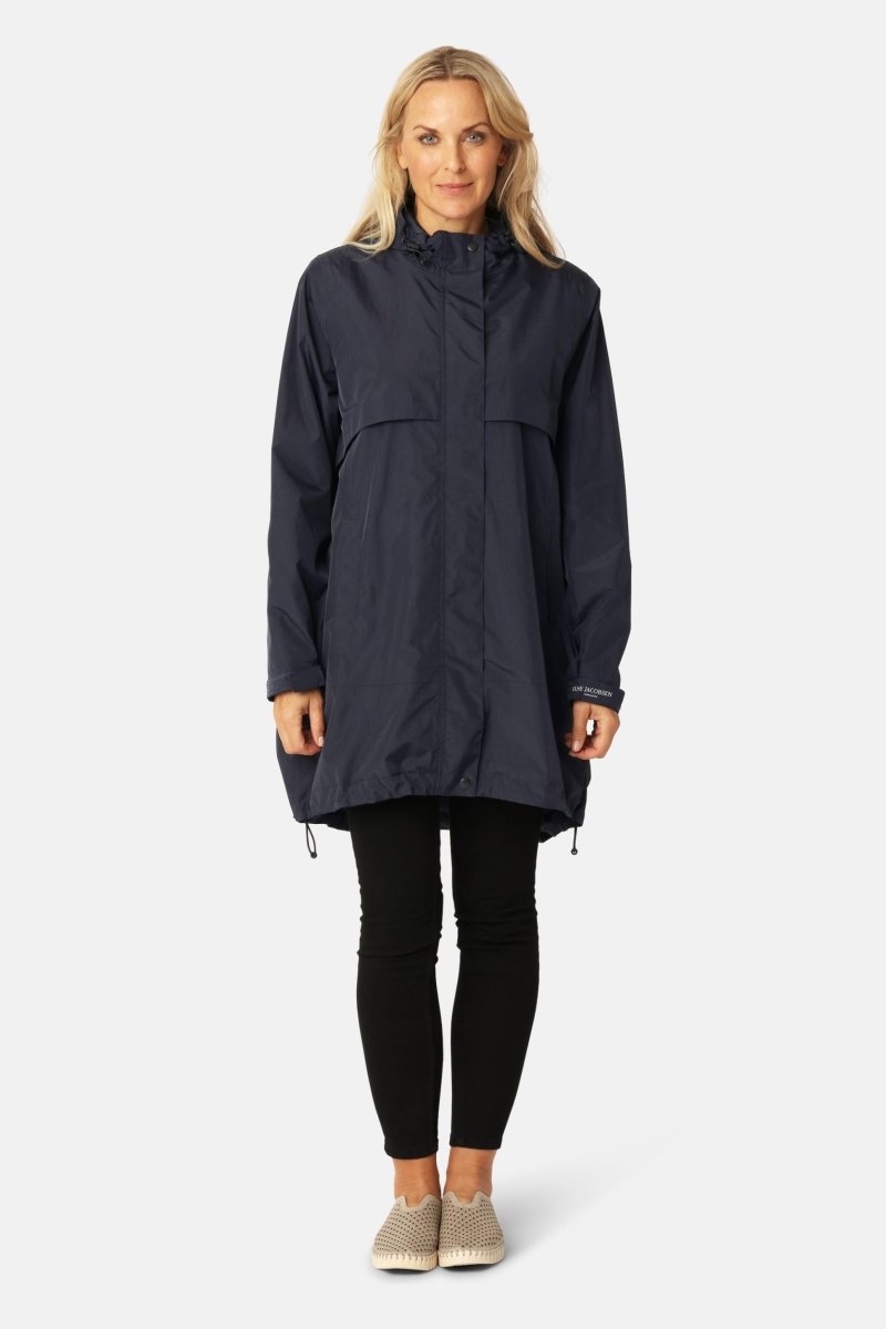 Korte Regenjas CITYRAIN03 | Dark Indigo | Raincoat | Ilse Jacobsen