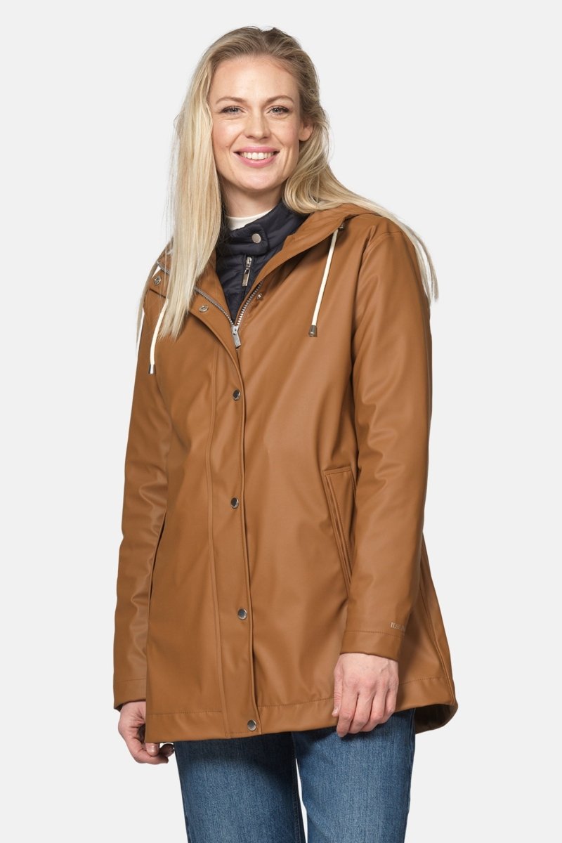 Korte regenjas RAIN228FR | Toffee | Raincoat | Ilse Jacobsen
