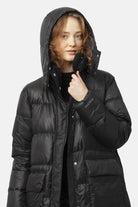 Lange Donzen Winterjas WALK11 | Black | Coat | Ilse Jacobsen