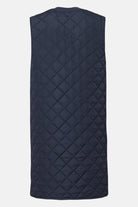 Lange gewatteerde bodywarmer ART25 | Dark Indigo | Jacket | Ilse Jacobsen