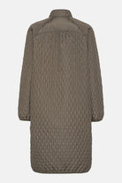 Lange Gewatteerde Jas ALLY06 | Tarmac | Coat | Ilse Jacobsen