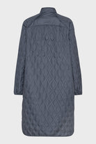 Lange Gewatteerde Jas AROS05 | Ombre Blue | Jacket | Ilse Jacobsen