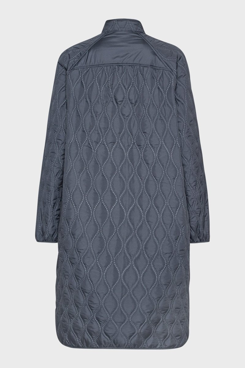 Lange Gewatteerde Jas AROS05 | Ombre Blue | Jacket | Ilse Jacobsen