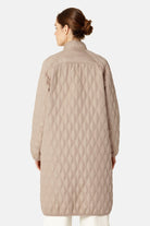 Lange Gewatteerde Jas AROS05 | Wheat | Jacket | Ilse Jacobsen