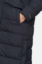 Lange gewatteerde winterjas PEPPY13 | Dark Indigo | Coat | Ilse Jacobsen