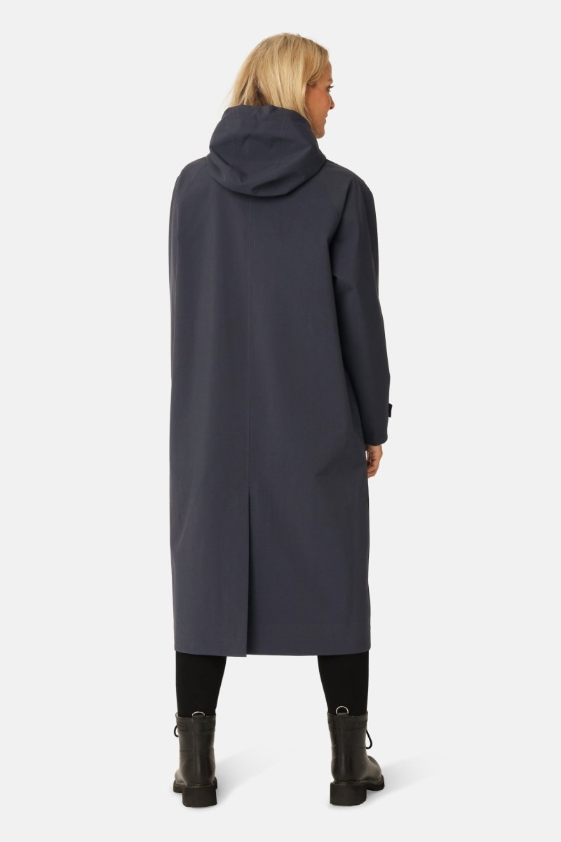 Lange Regenjas GENTLERAIN01 | Dark Indigo | Raincoat | Ilse Jacobsen