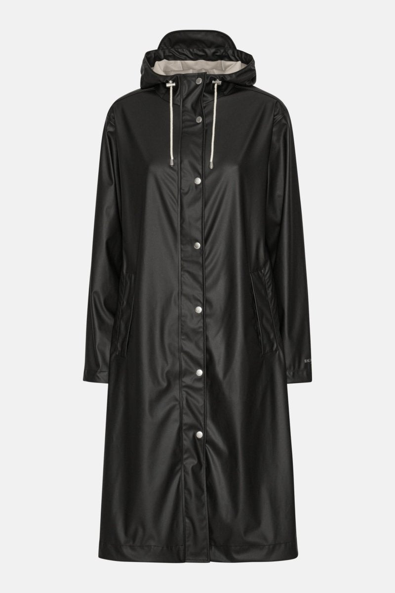 Lange regenjas RAIN232FR | Black Beauty | Raincoat | Ilse Jacobsen