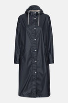 Lange regenjas RAIN232FR | Dark Indigo | Raincoat | Ilse Jacobsen
