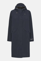 Lange Softshell Regenjas DAYBREAK03 | Dark Indigo | Raincoat | Ilse Jacobsen