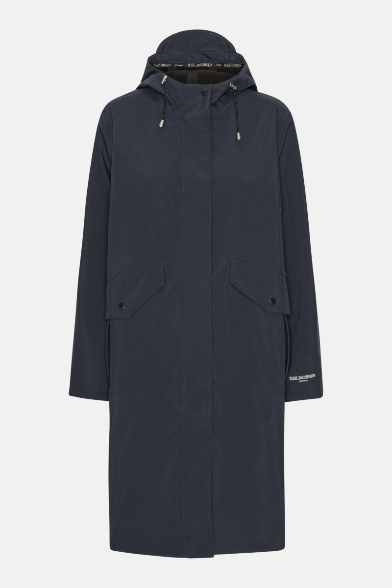 Lange Softshell Regenjas DAYBREAK03 | Dark Indigo | Raincoat | Ilse Jacobsen