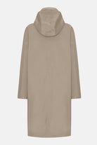 Lange softshell regenjas DAYBREAK03 | Greige | Raincoat | Ilse Jacobsen