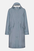 Lange Softshell Regenjas DAYBREAK03B | Grey Blue | Raincoat | Ilse Jacobsen