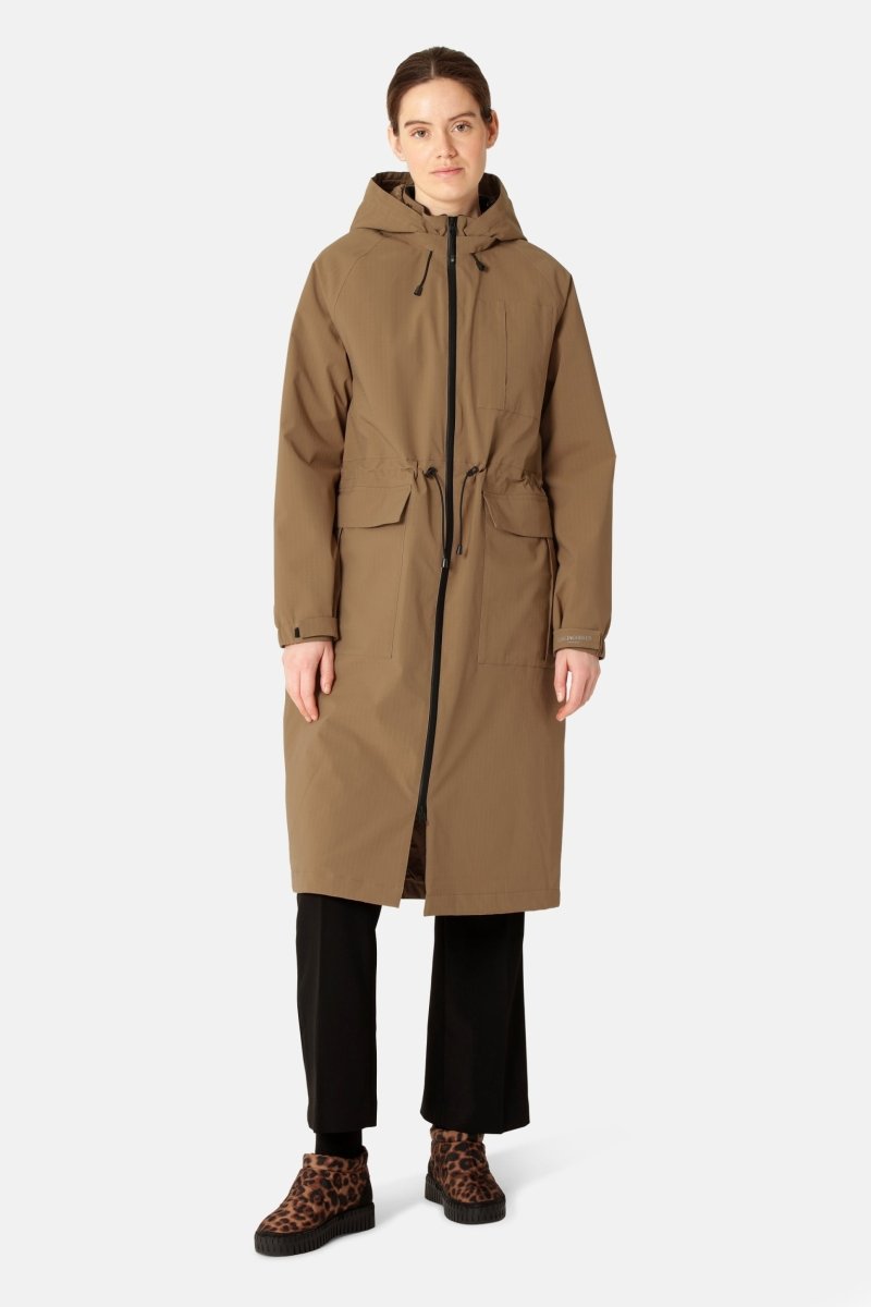 Lange Winterjas THERMAL01 | Mocca | Parka | Ilse Jacobsen