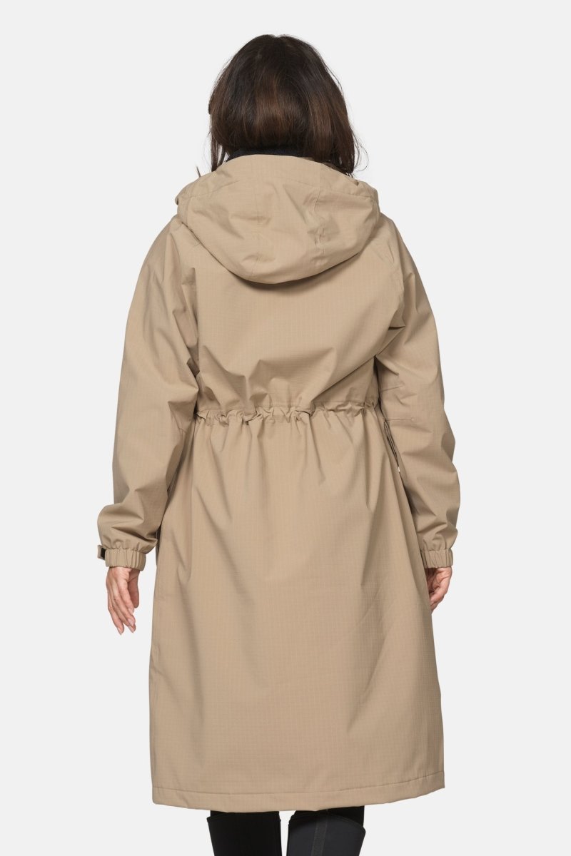 Lange winterparka THERMAL01 | Greige | Parka | Ilse Jacobsen
