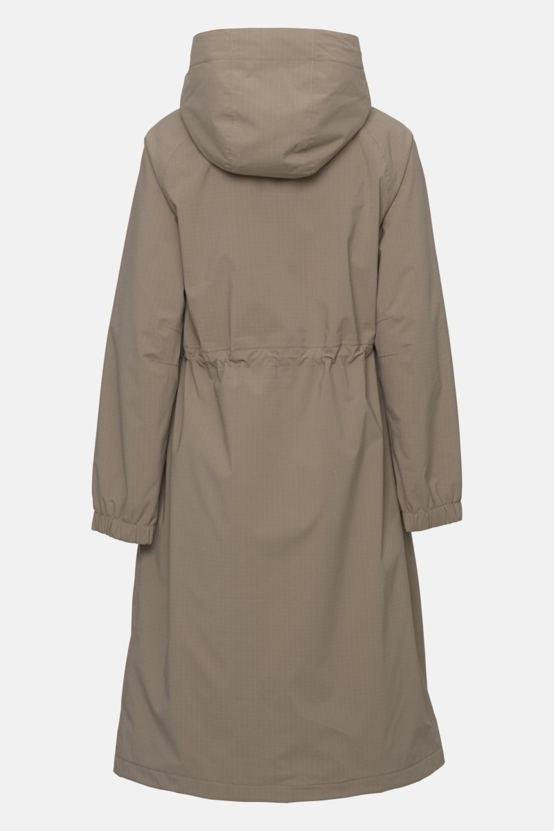 Lange winterparka THERMAL01 | Greige | Parka | Ilse Jacobsen