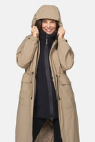 Lange winterparka THERMAL01 | Greige | Parka | Ilse Jacobsen