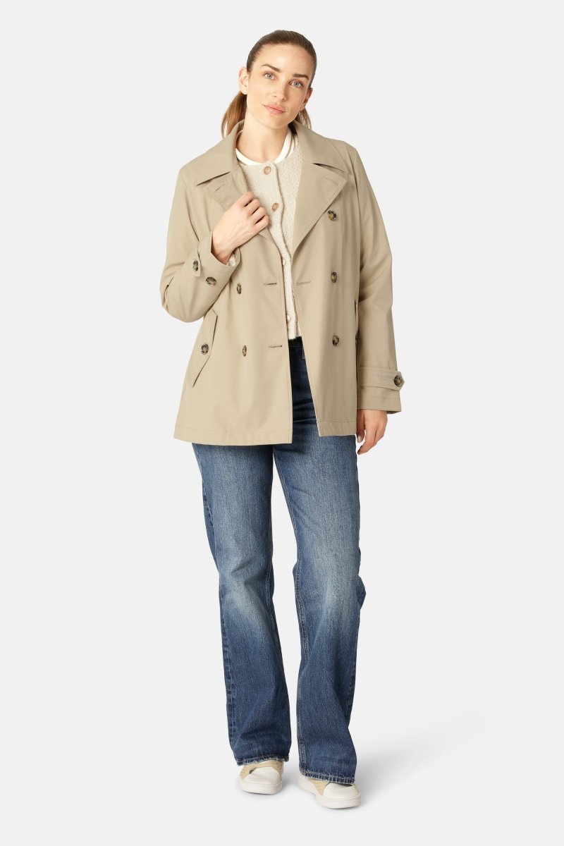 Peacoat TRENCHRAIN02 | White Pepper | Coat | Ilse Jacobsen
