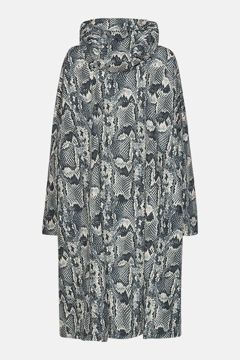 Poncho Regenjas RAIN222SPRP | Dark Blue Snake | Poncho | Ilse Jacobsen