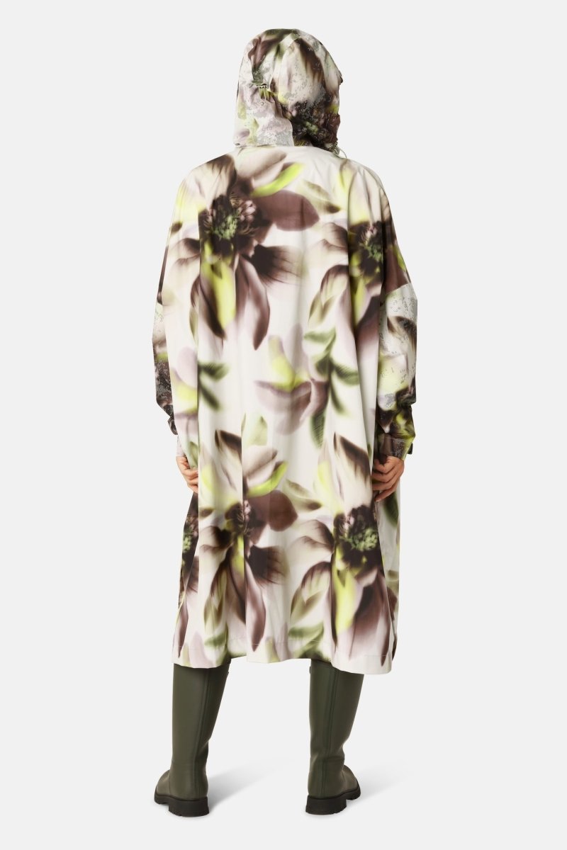 Poncho Regenjas RAIN222SPRP | Light Photoristic Flower | Poncho | Ilse Jacobsen