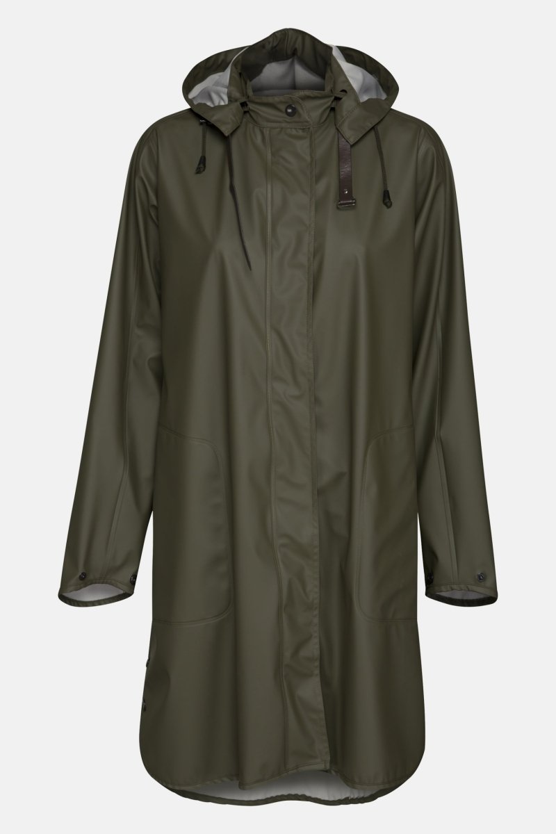 Regenjas in A-lijn RAIN71 | Army | Raincoat | Ilse Jacobsen