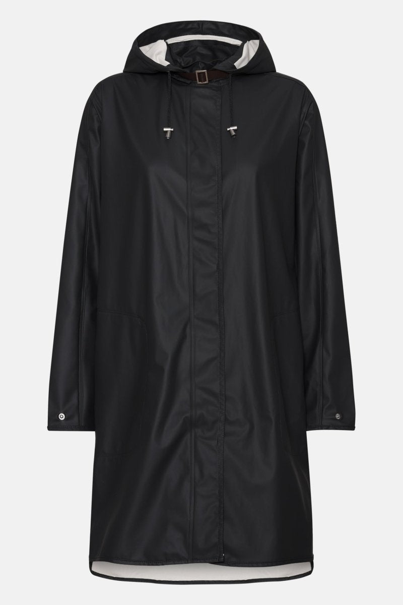 Regenjas in A-lijn RAIN71 | Black | Raincoat | Ilse Jacobsen