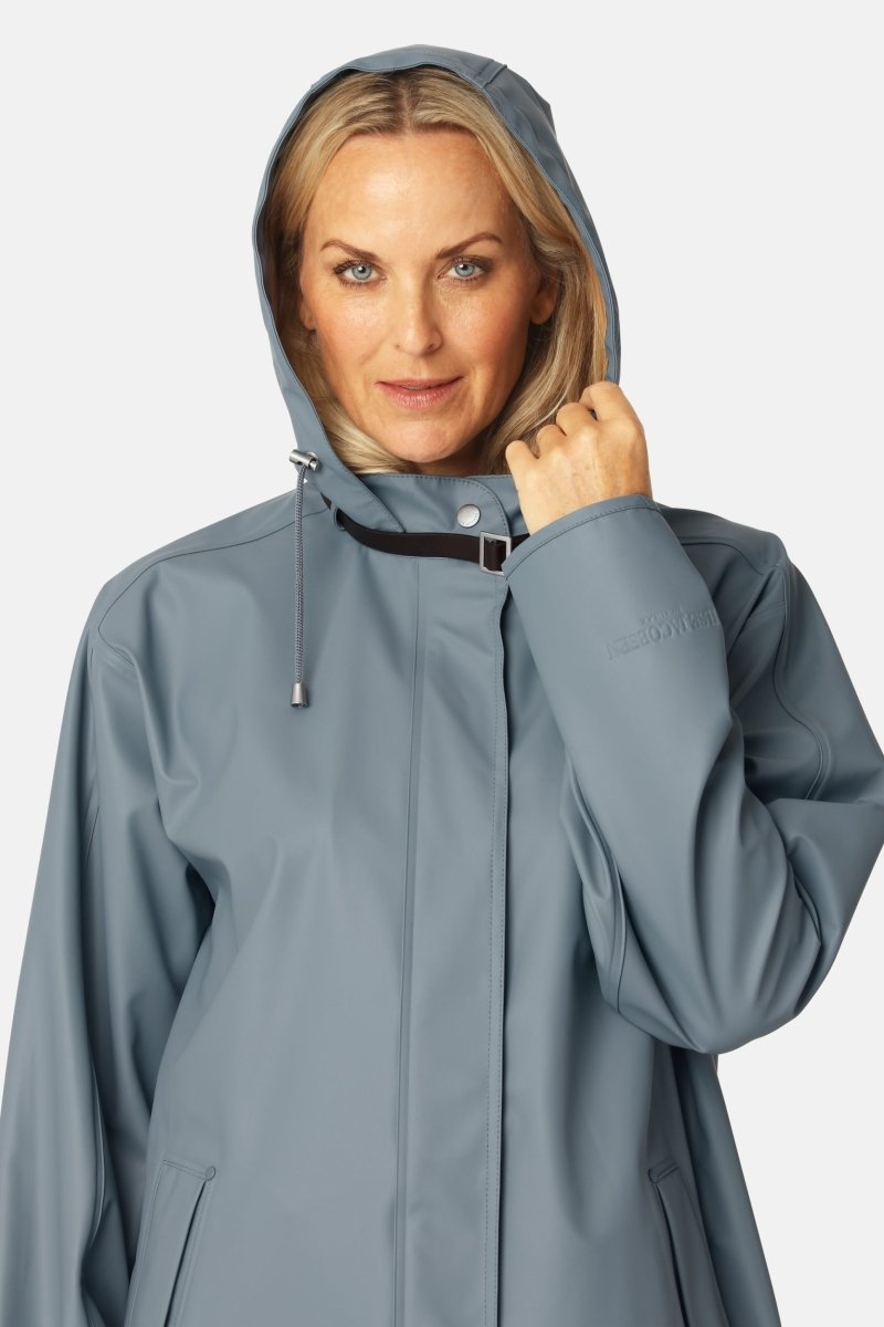 Regenjas RAIN151 | Grey Blue | Raincoat | Ilse Jacobsen