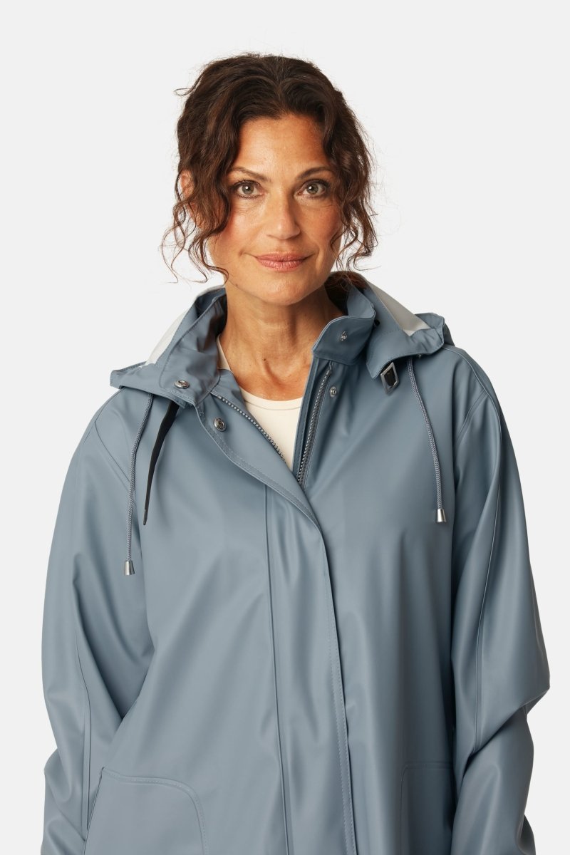 Regenjas RAIN71 | Grey Blue | Raincoat | Ilse Jacobsen