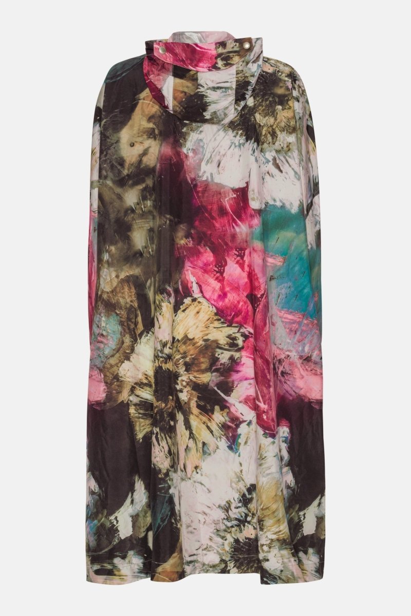 Regenponcho RAIN221SPP | Artistic Flower Print | Poncho | Ilse Jacobsen