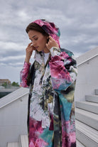 Regenponcho RAIN221SPP | Artistic Flower Print | Poncho | Ilse Jacobsen