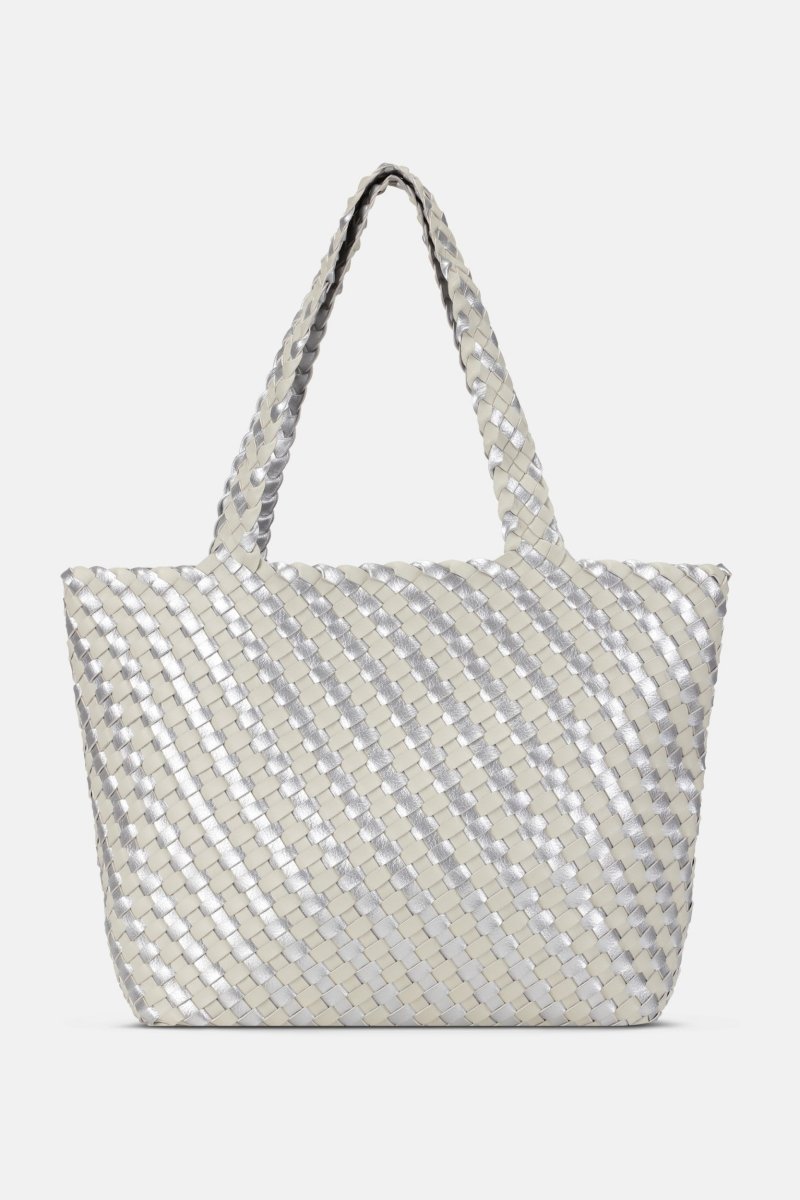Reversible Tote Bag BAG06C | Milk Cream Silver | Bag | Ilse Jacobsen