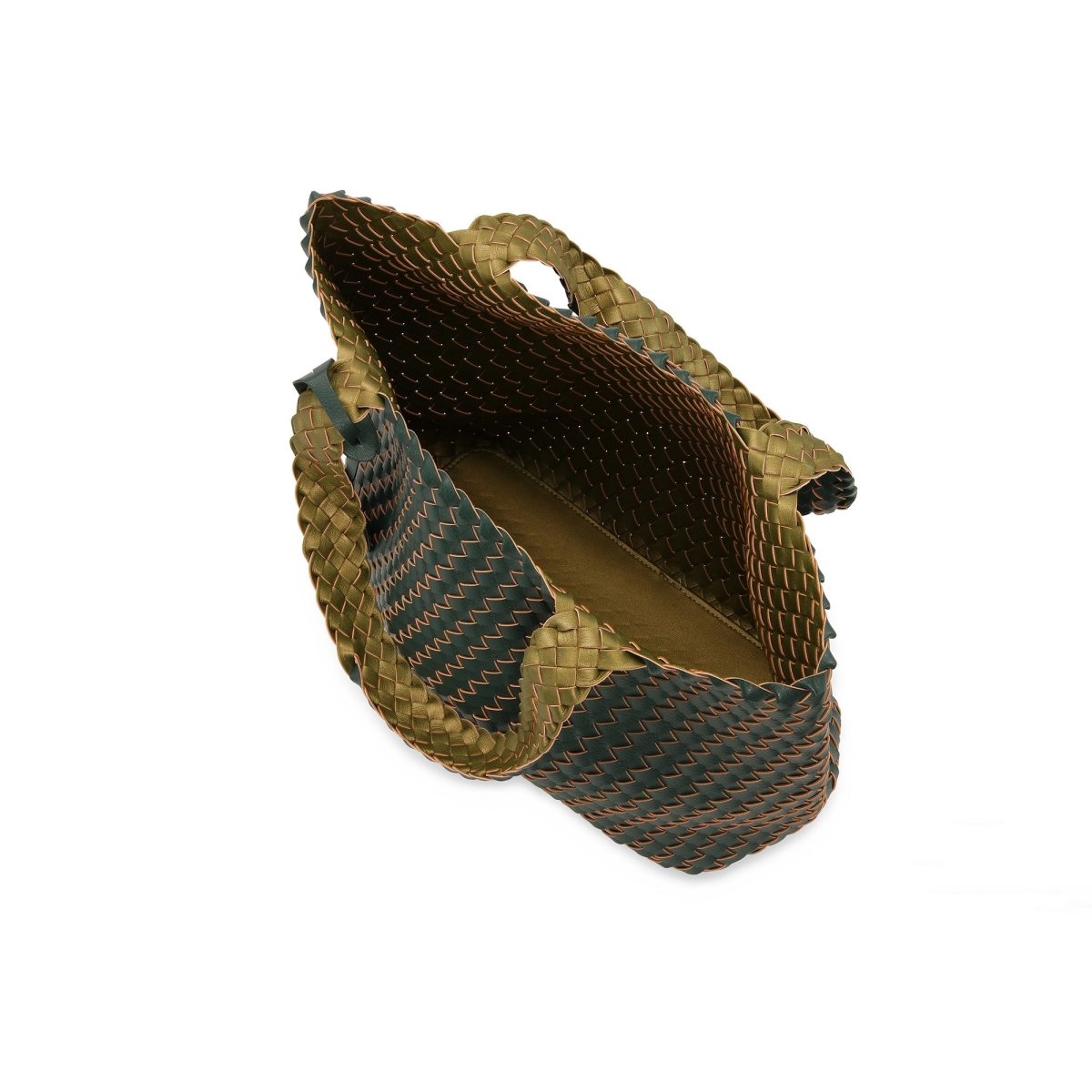 Reversible Tote Bag BAG08 M | Beetle Dark Green Metallic | Bag | Ilse Jacobsen