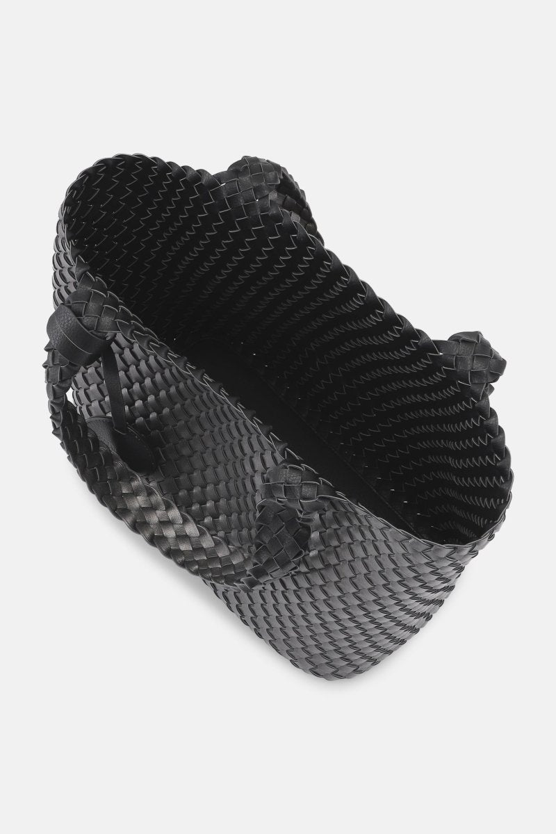 Reversible Tote bag BAG08 M | Black metal | Bag | Ilse Jacobsen